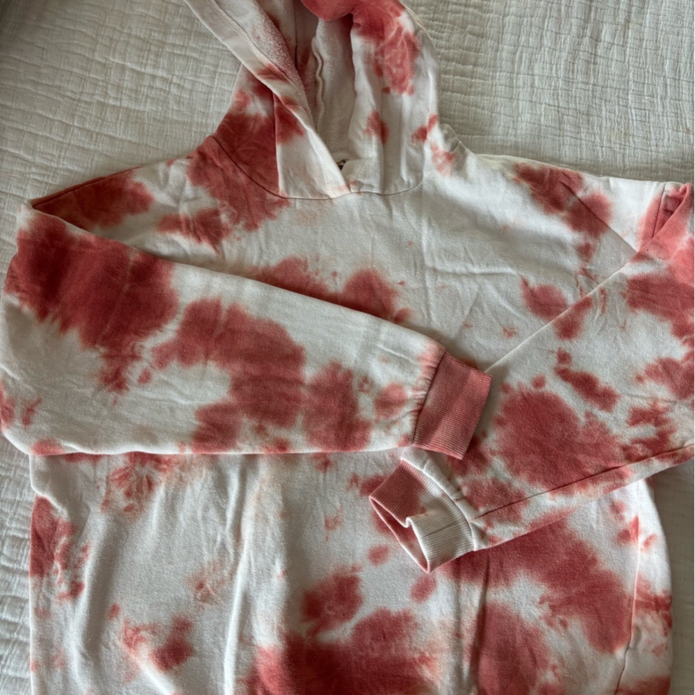 Pink Rose Tie-Dye Hoodie